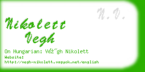 nikolett vegh business card